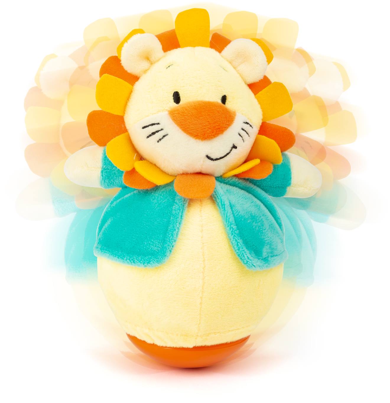 Lion culbuto orange