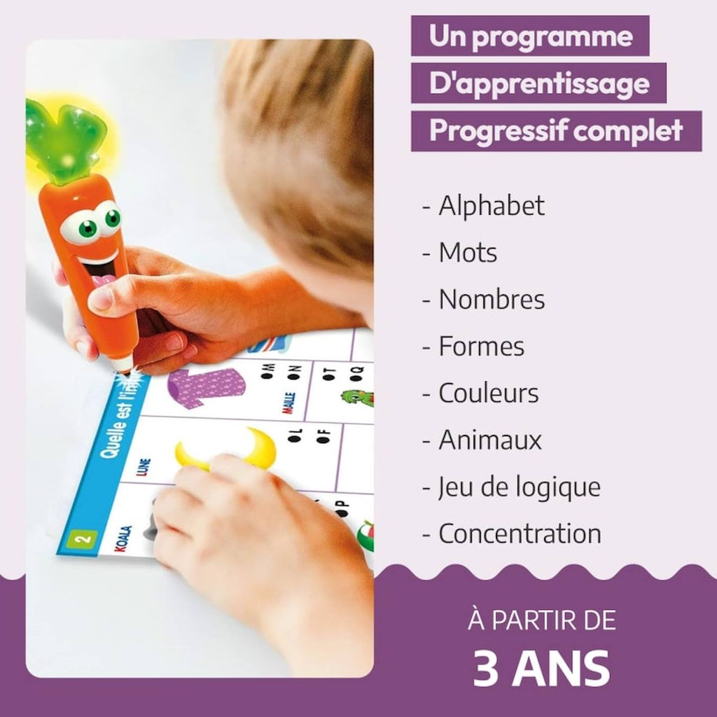 Lisciani - coffret 1000 questions carotina - jeux éducatif électronique - stylo éducatif - à partir de 3 ans multicolore