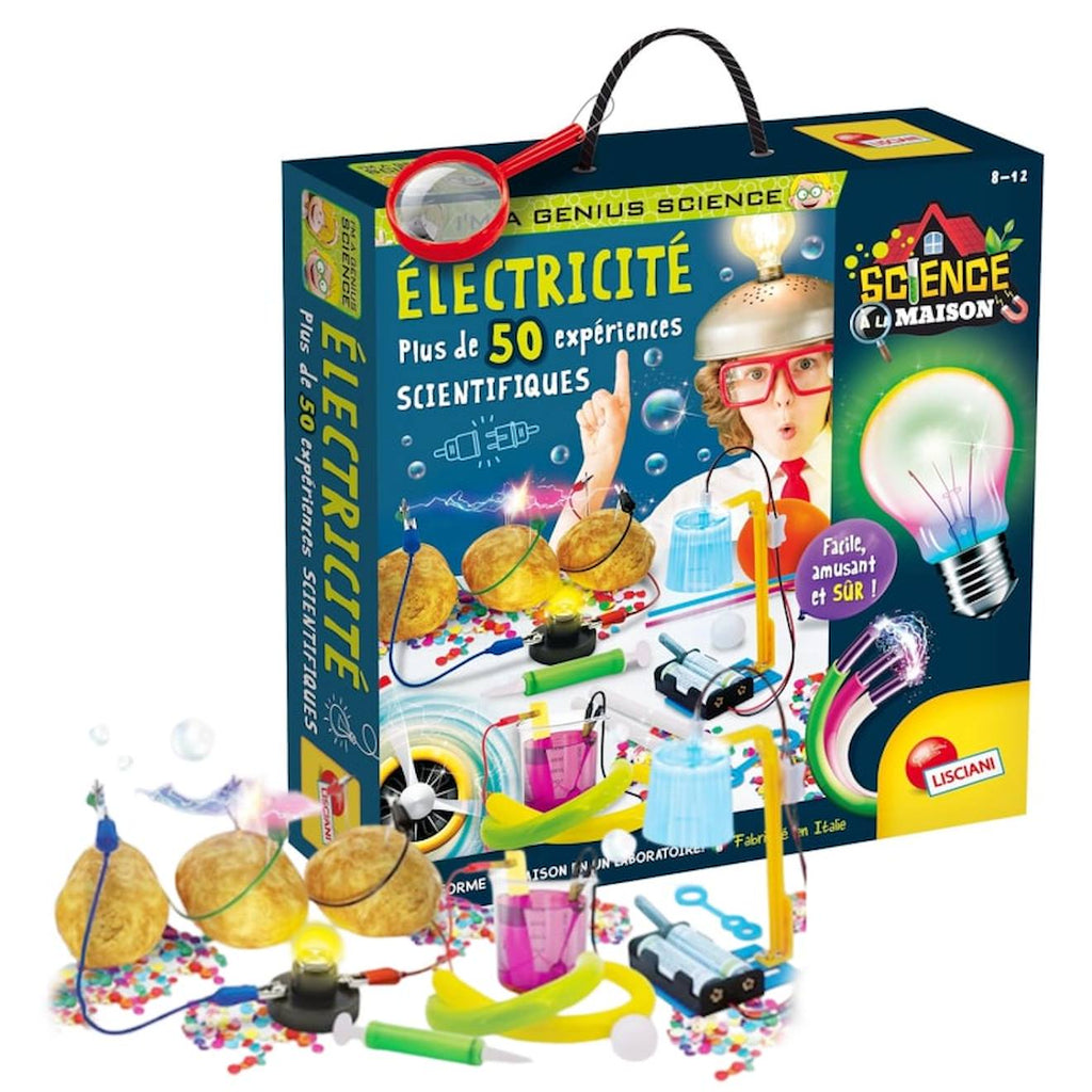 Lisciani - coffret 50 expériences scientifiques - i'm a genius - jeux éducatif - enfant de 8 à 12 ans multicolore