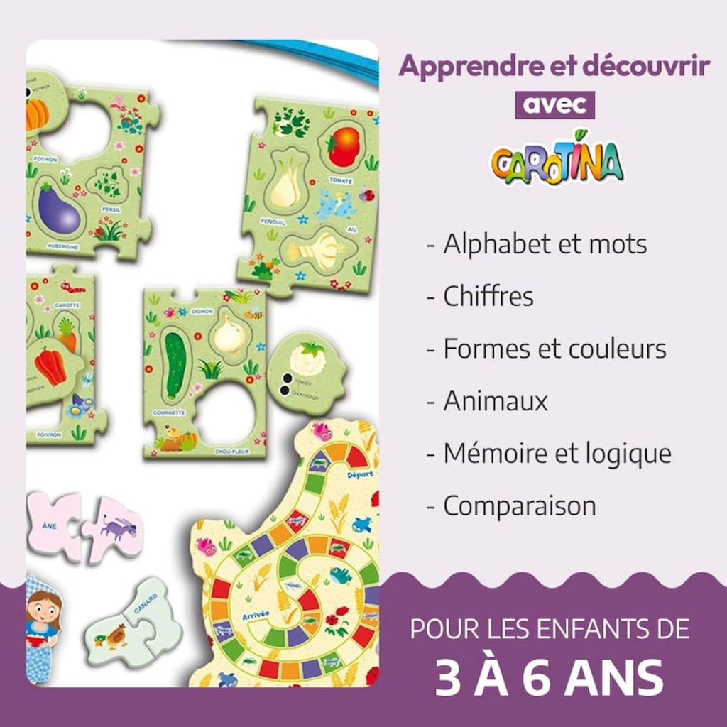 Lisciani - coffret 50 jeux carotina - jeux éducatif électronique - stylo éducatif - enfant de 3 à 6 ans multicolore