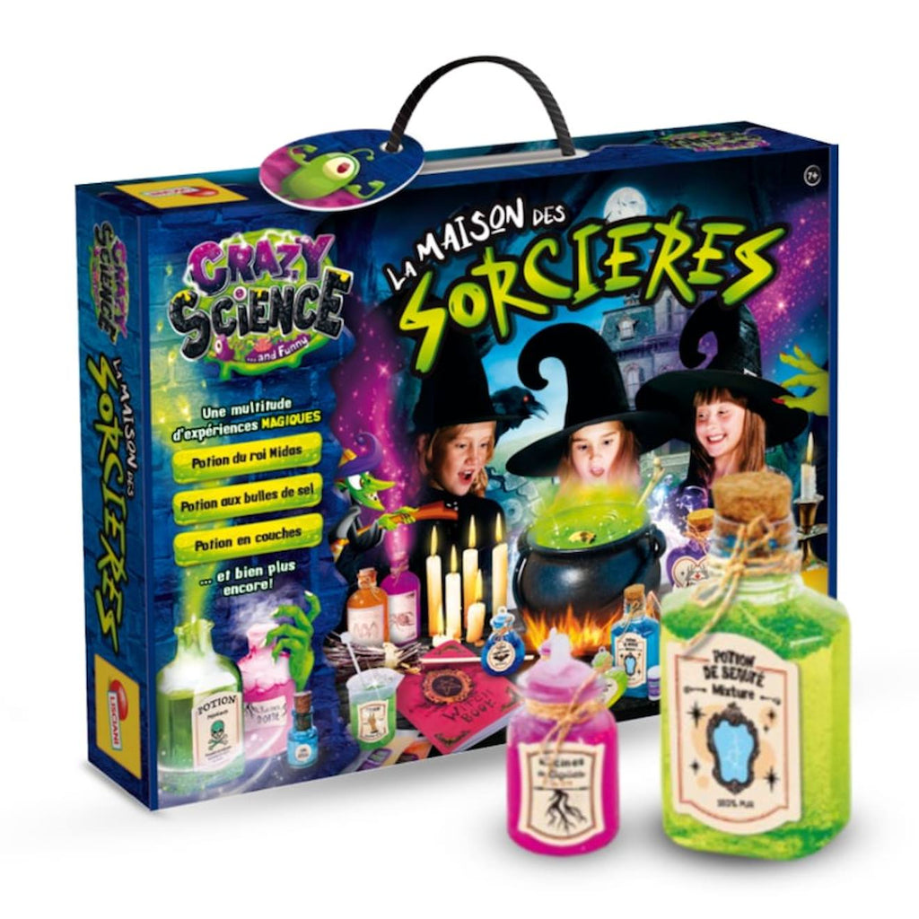 Lisciani - la maison des sorcières - crazy science - kit d'expériences magiques - laboratoire de magie - à partir de 7 ans multicolore
