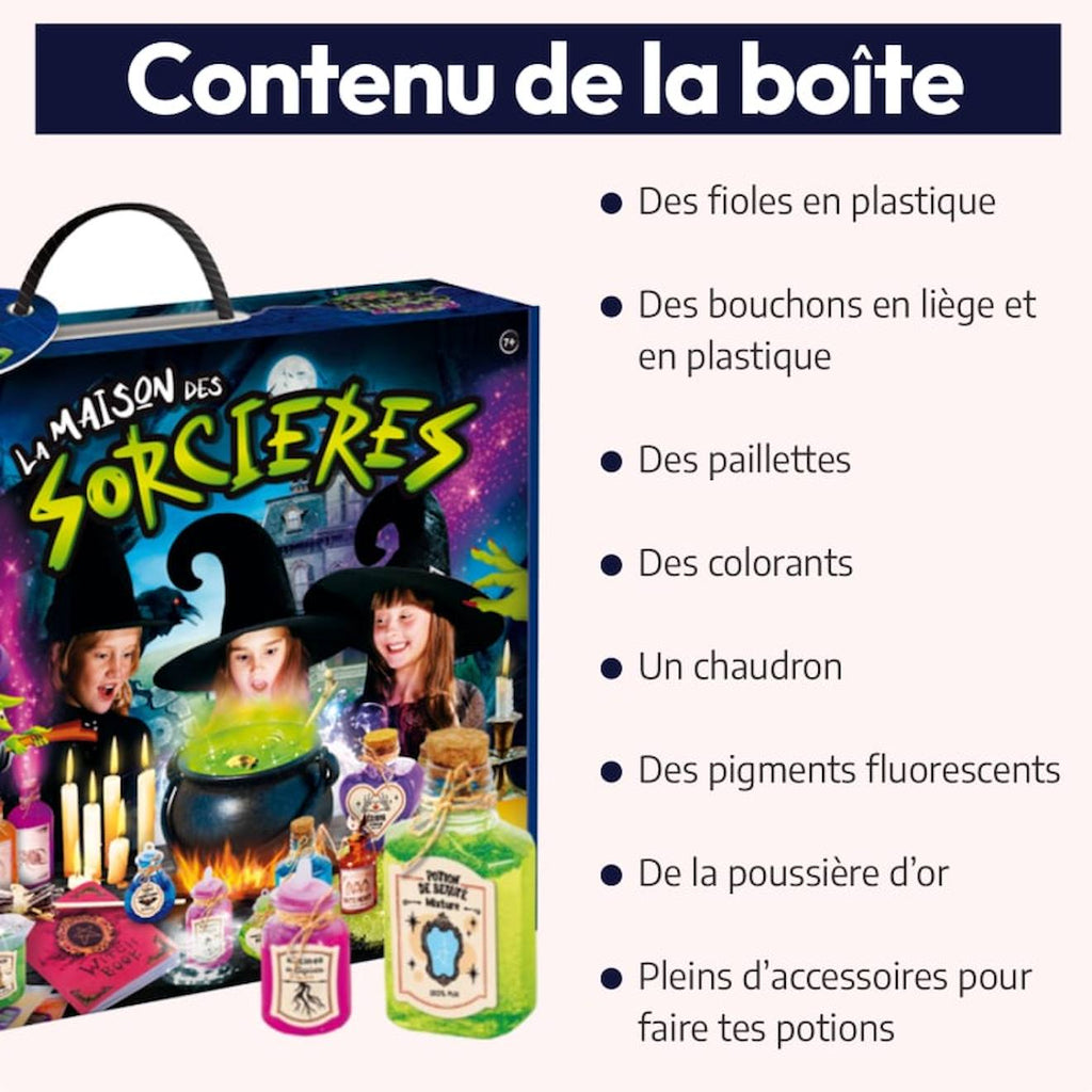 Lisciani - la maison des sorcières - crazy science - kit d'expériences magiques - laboratoire de magie - à partir de 7 ans multicolore