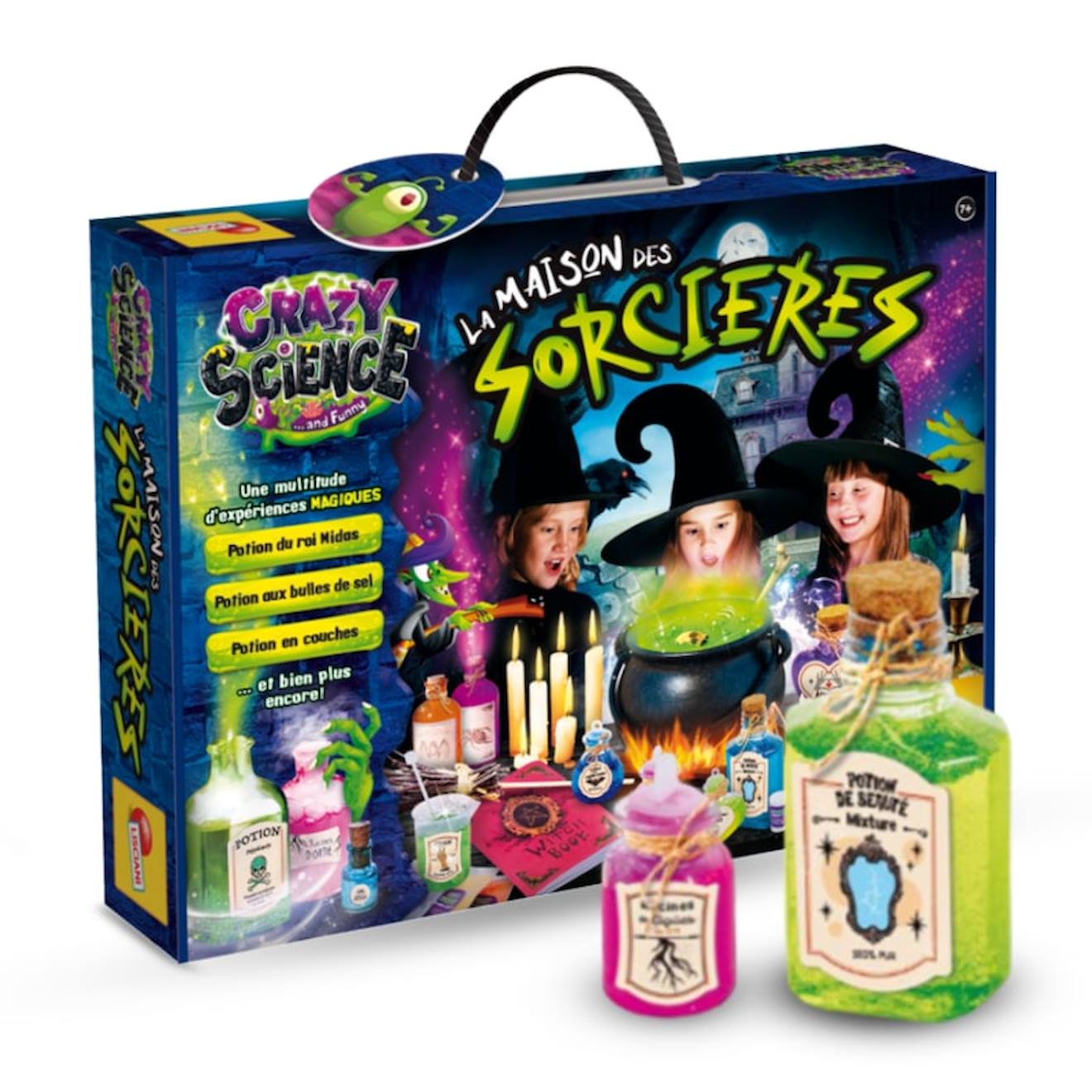 Lisciani - la maison des sorcières - crazy science - kit d'expériences magiques - laboratoire de magie - à partir de 7 ans multicolore