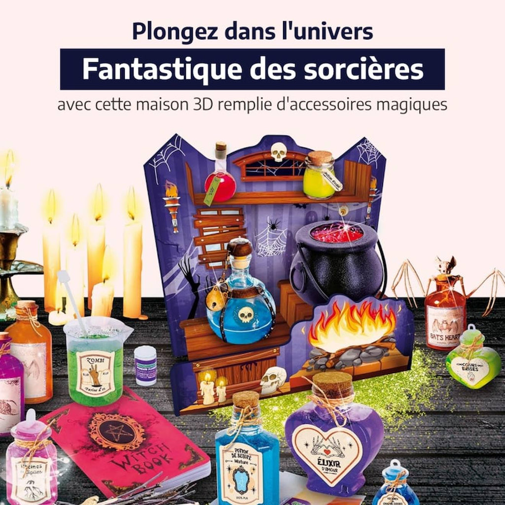 Lisciani - la maison des sorcières - crazy science - kit d'expériences magiques - laboratoire de magie - à partir de 7 ans multicolore