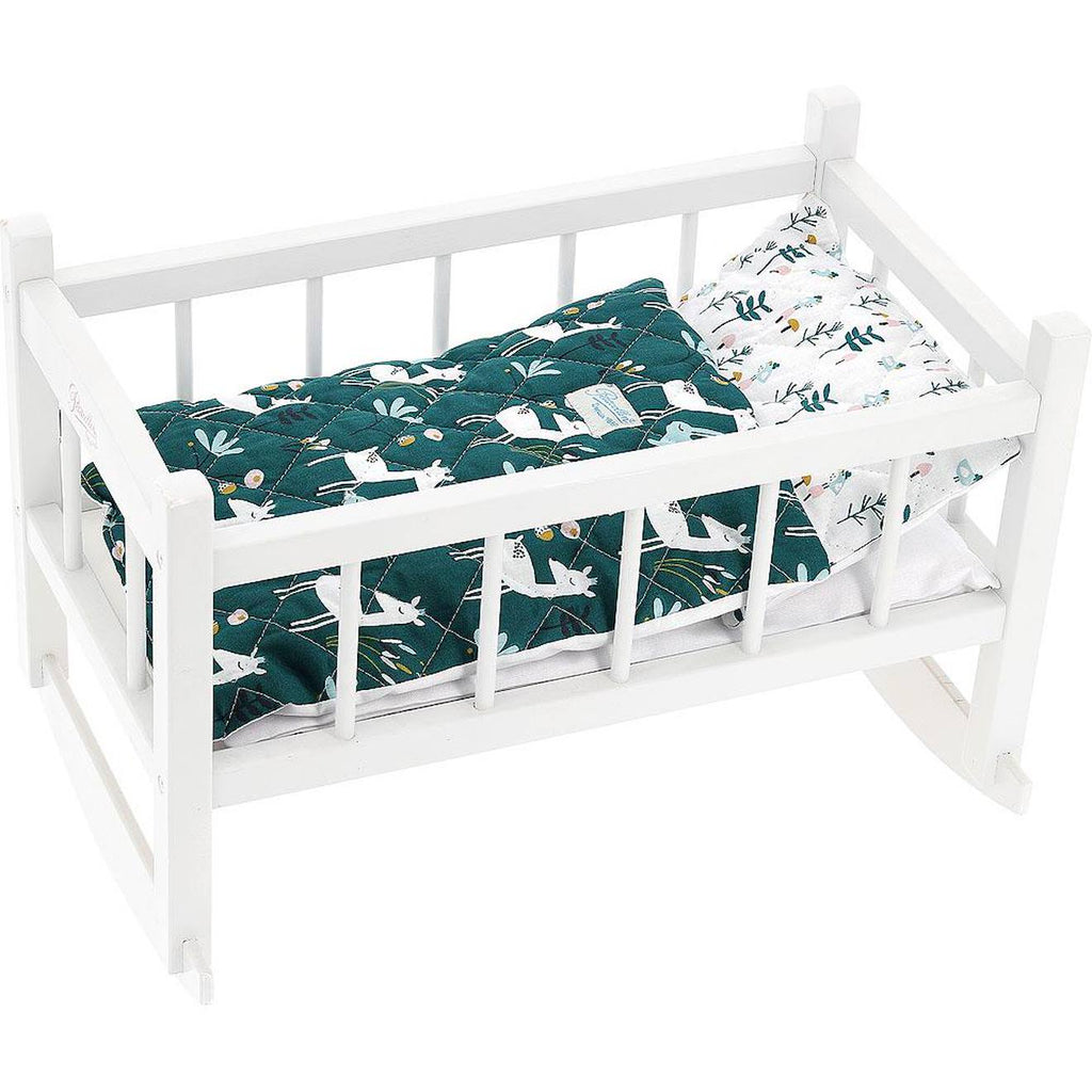 Lit bercelonnette poupée 40 cm petite biche blanc