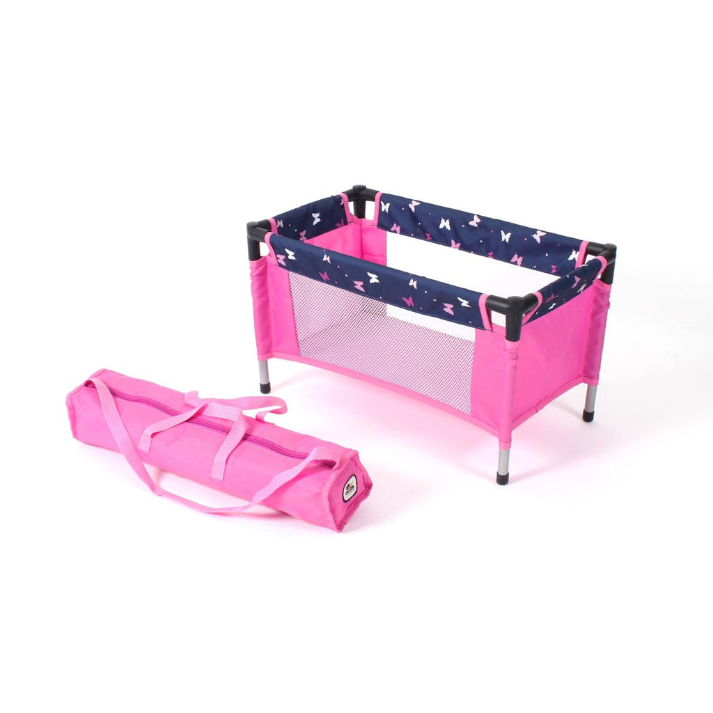 Lit de voyage pour poupées papillon multicolore