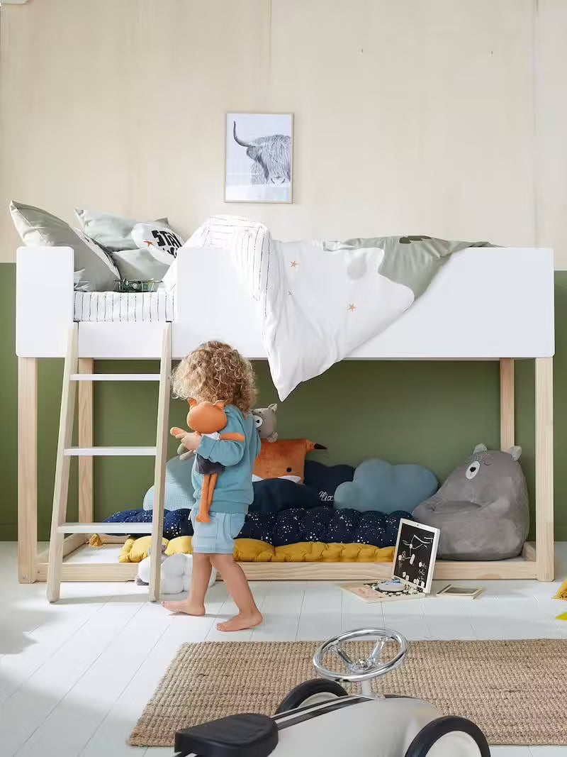 Lit enfant mi-hauteur réversible ZIG-ZAG - Vertbaudet
