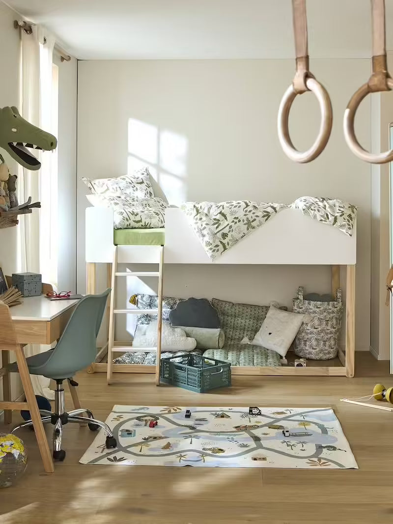 Lit enfant mi-hauteur réversible ZIG-ZAG - Vertbaudet
