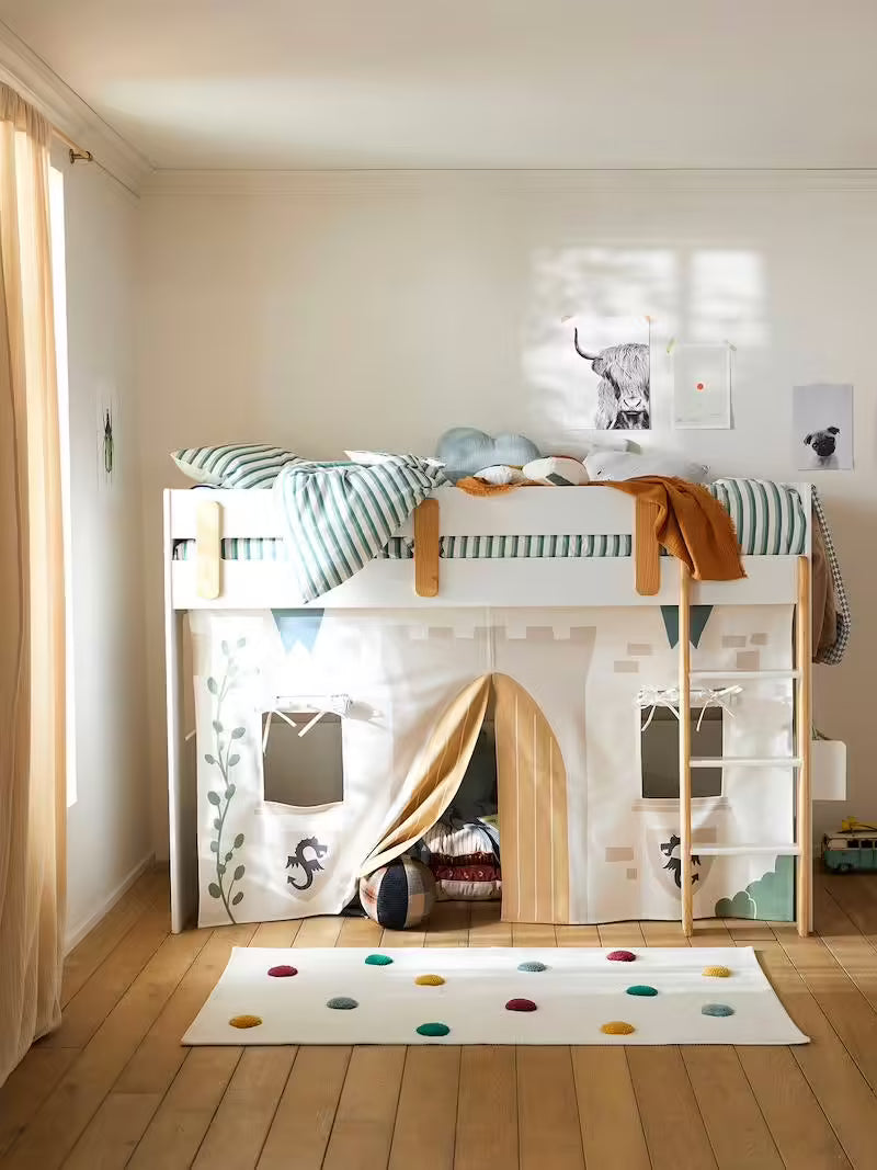 Lit mezzanine mi-hauteur enfant Everest - Vertbaudet