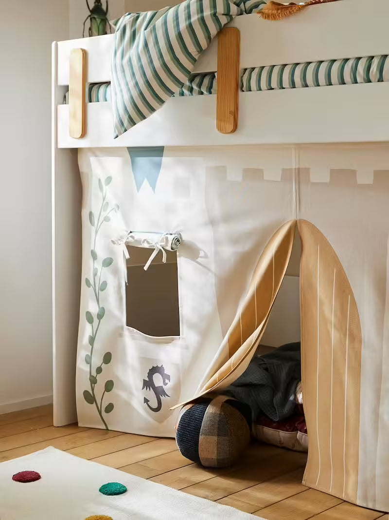 Lit mezzanine mi-hauteur enfant Everest - Vertbaudet