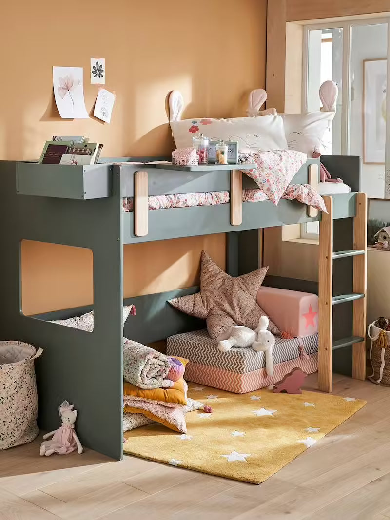 Lit mezzanine mi-hauteur enfant Everest - Vertbaudet