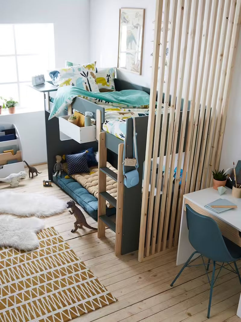 Lit mezzanine mi-hauteur enfant Everest - Vertbaudet