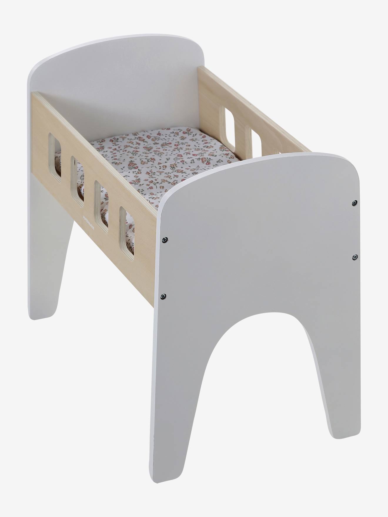 Lit poupon en bois FSC blanc