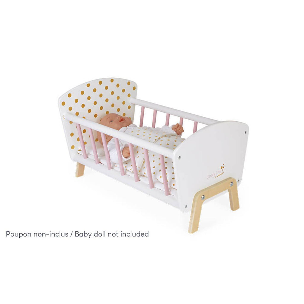 Lit pour poupées et poupons candy chic blanc / rose