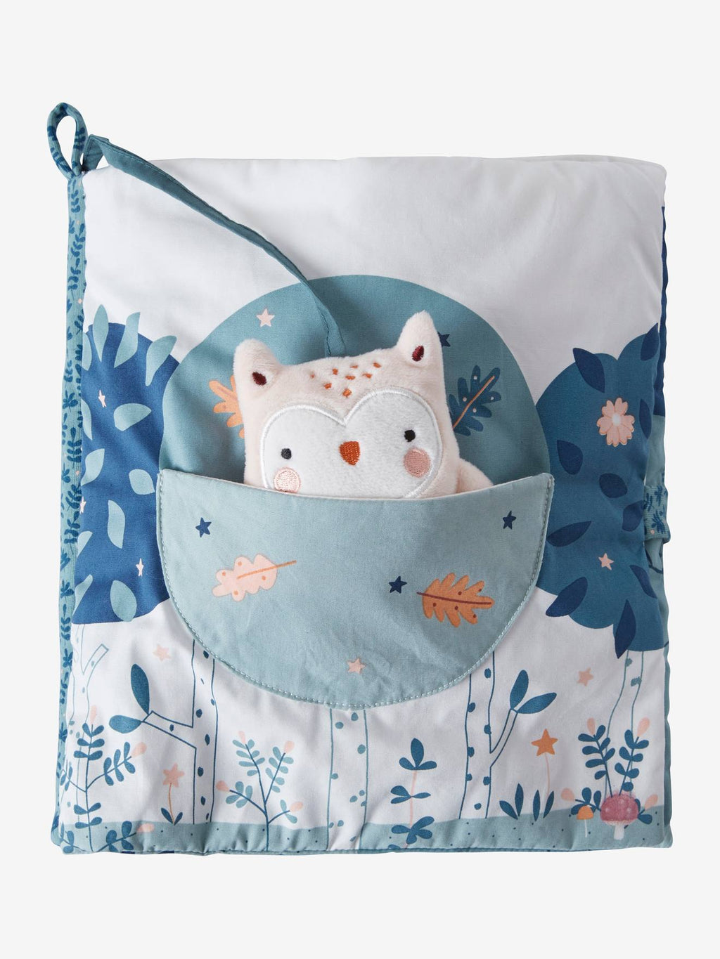 Livré bébé d'éveil + peluches en velours forêt enchantée multicolore