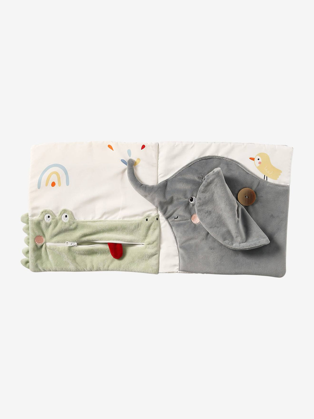 Livré bébé en tissu blanc