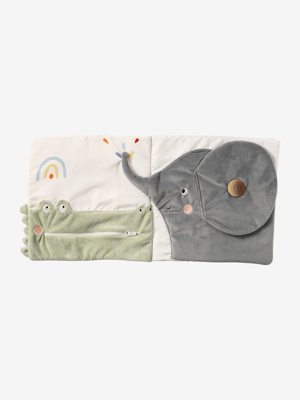 Livré bébé en tissu blanc