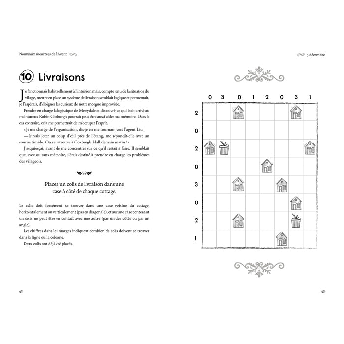 Calendrier de l'Avent Nouveaux meurtres de l'Avent – livre-jeu 50 énigmes – photo 4