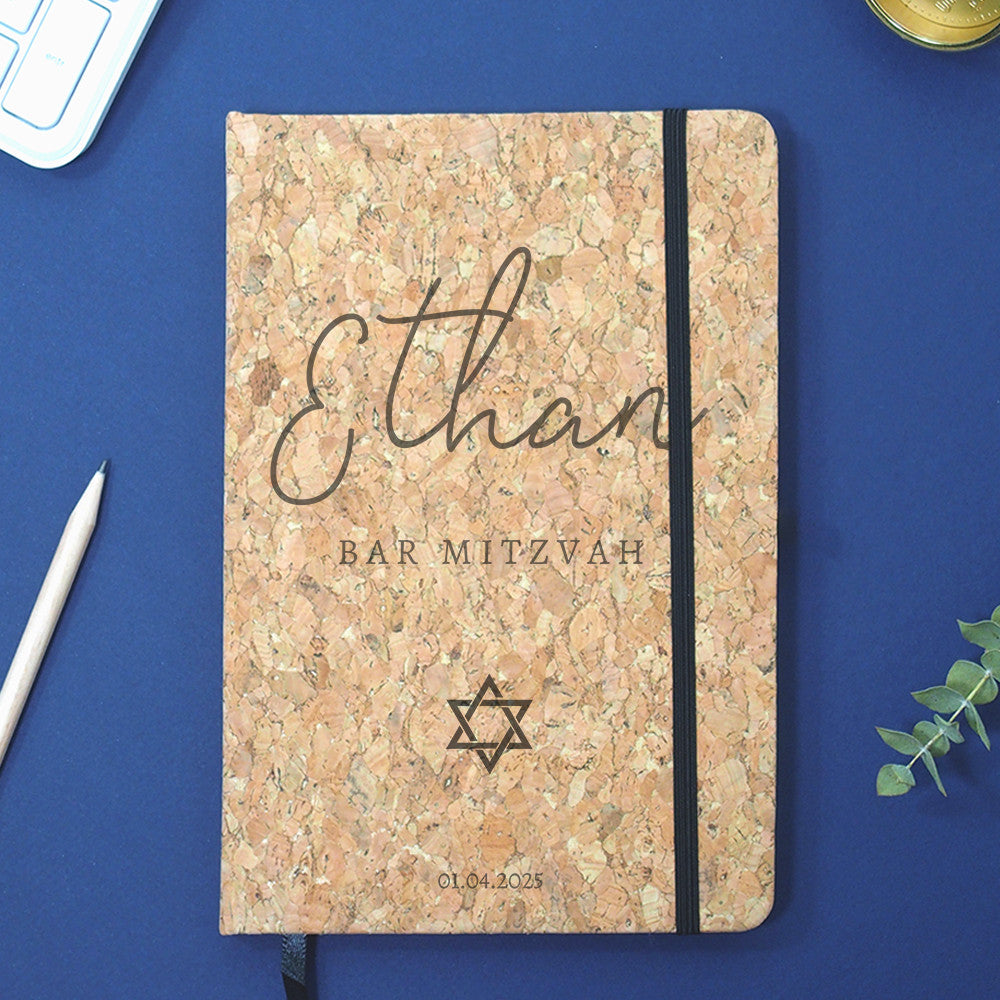 Livre d'Or Bar Mitzvah à Personnaliser - Carnet de Notes Original