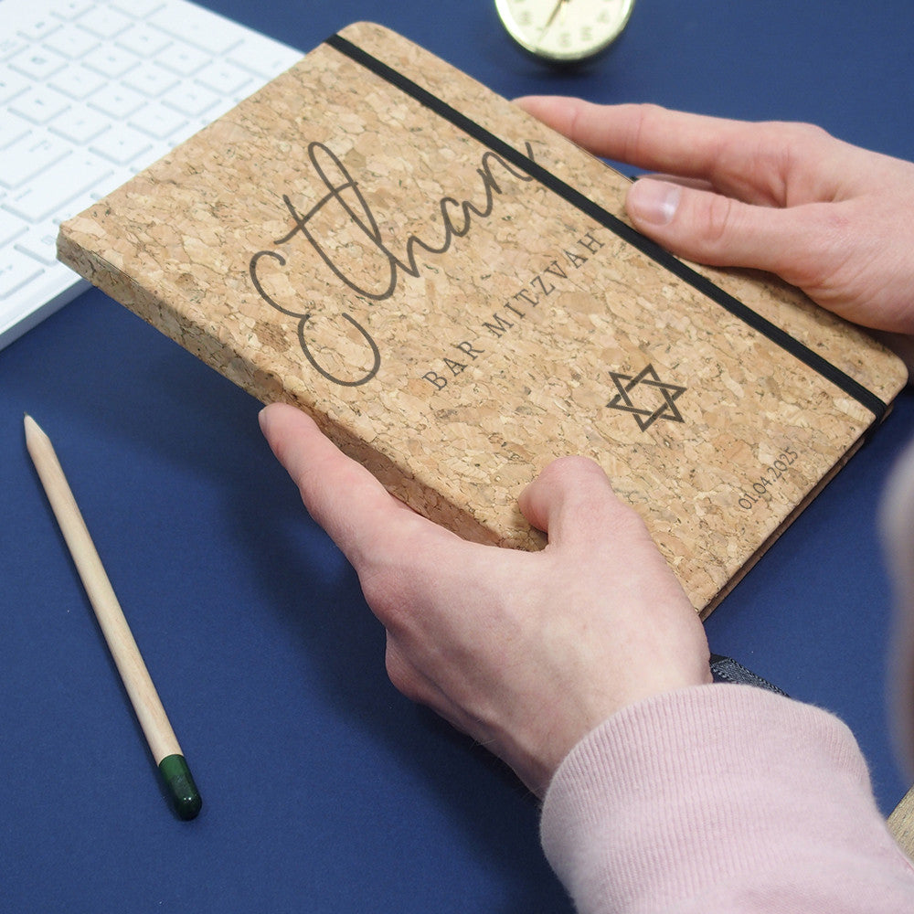 Livre d'Or Bar Mitzvah à Personnaliser - Carnet de Notes Original