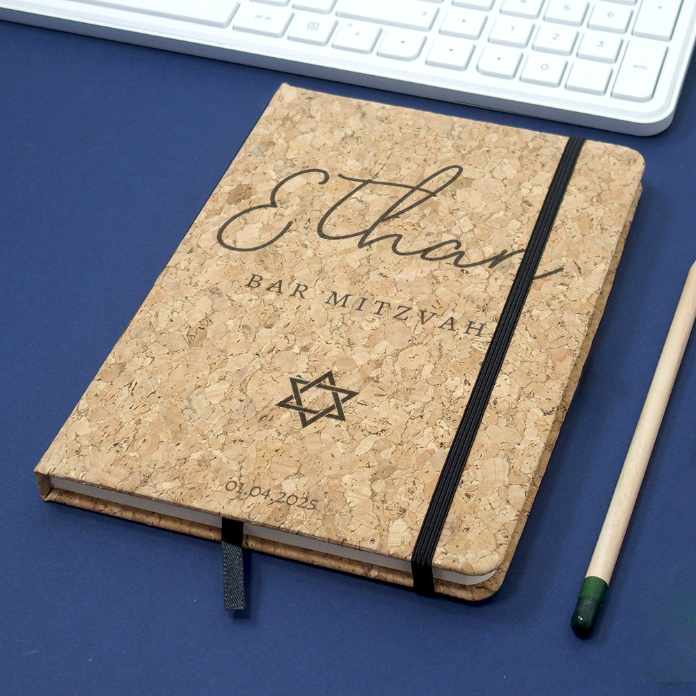 Livre d'Or Bar Mitzvah à Personnaliser - Carnet de Notes Original
