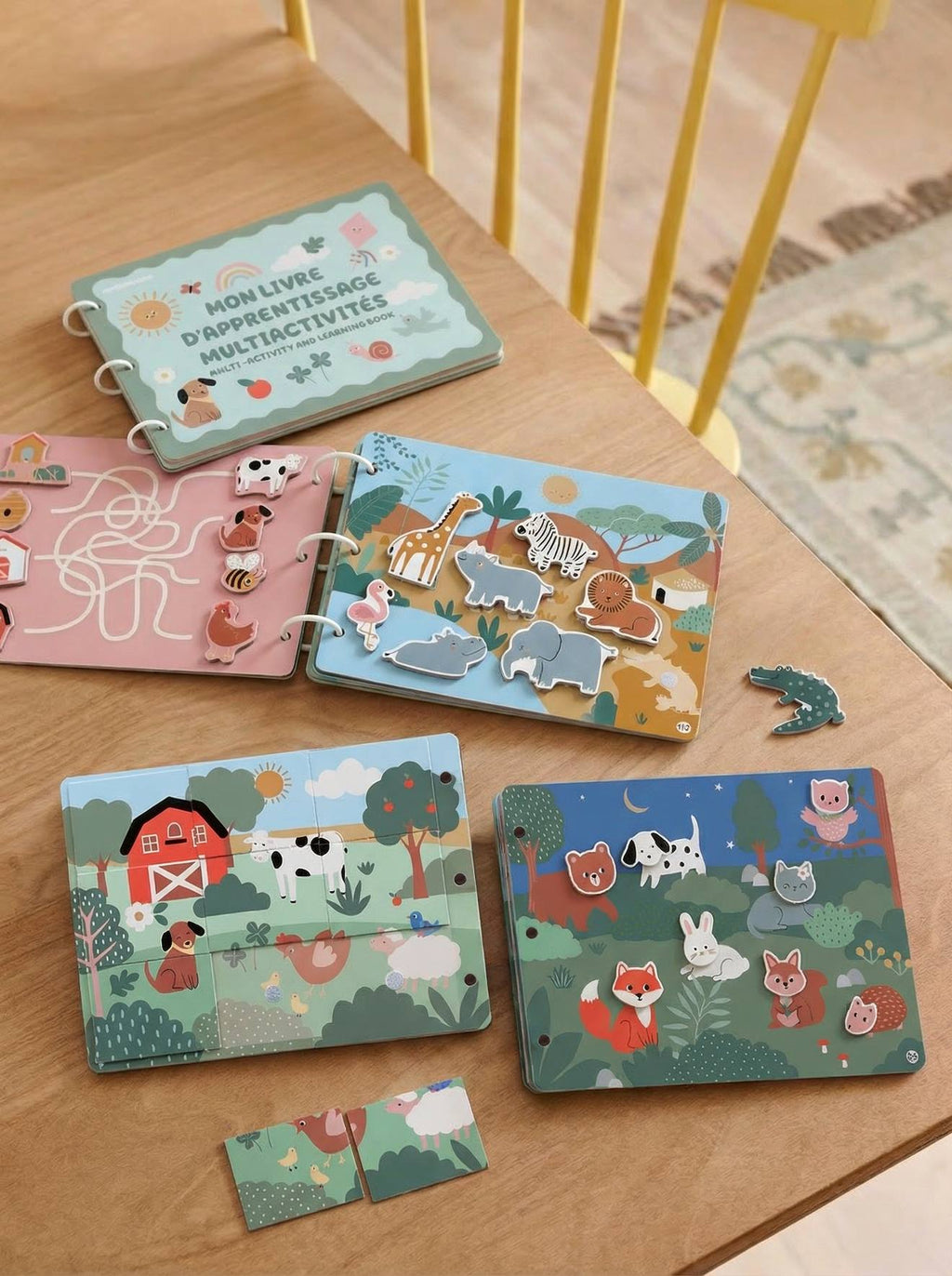 Livré d'apprentissage multi-activités multicolore