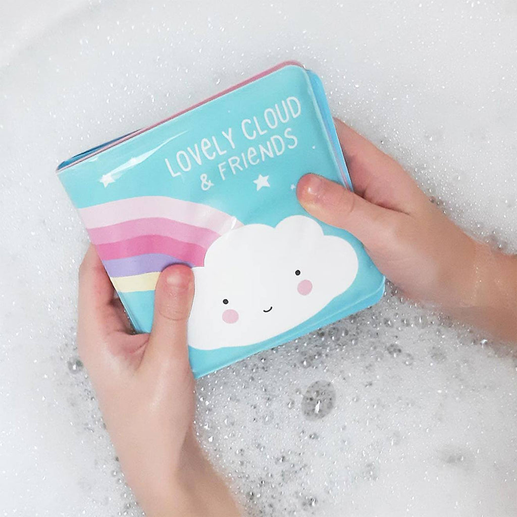 Livre de bain pour enfant lovely cloud et ses amis bleu