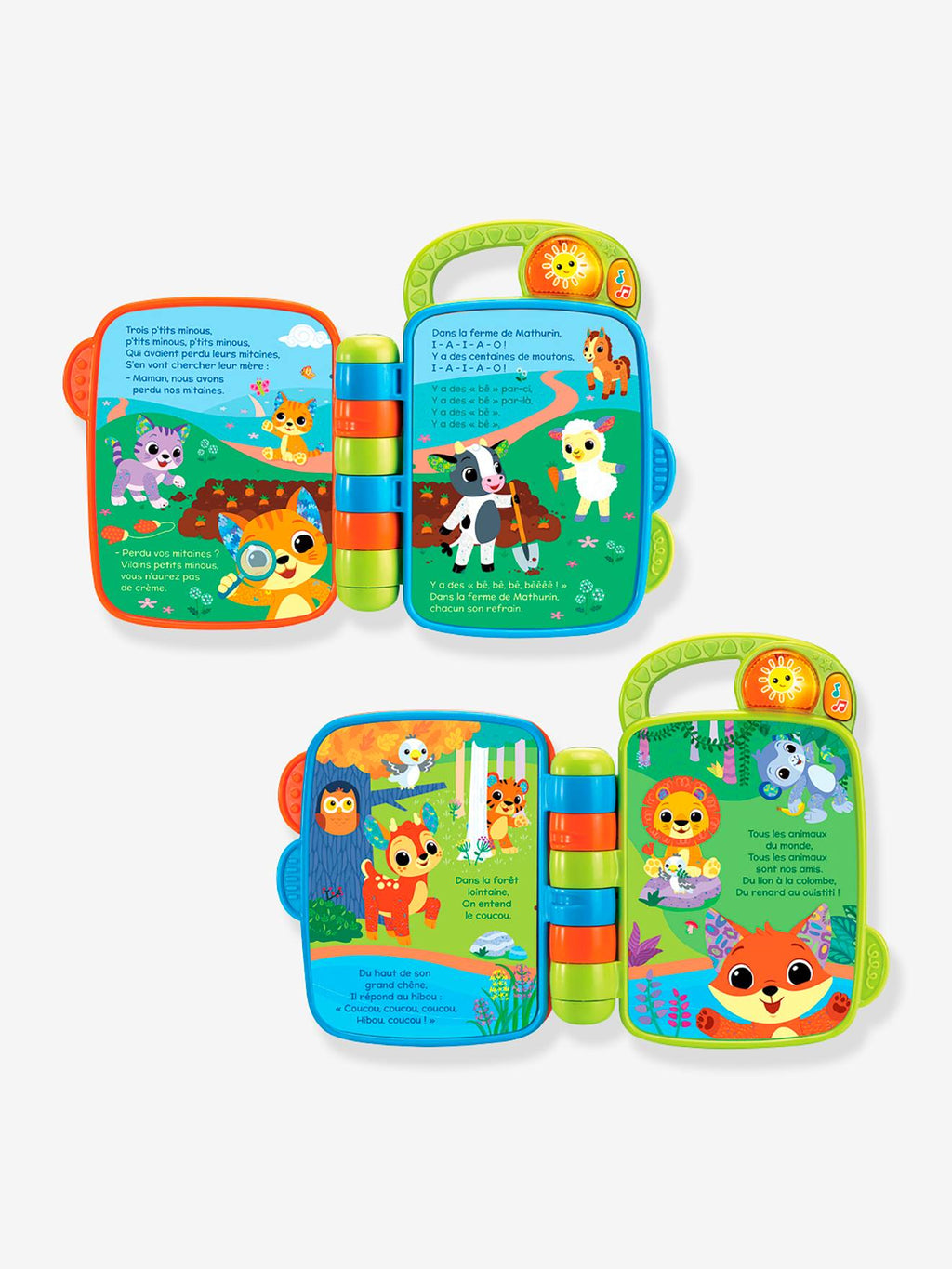 Livre de comptine des p'tits loulous - multicolore