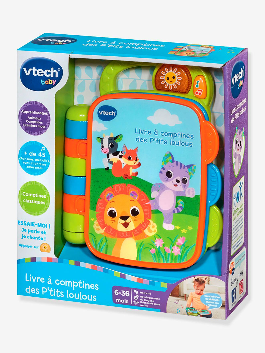 Livre de comptine des p'tits loulous - multicolore