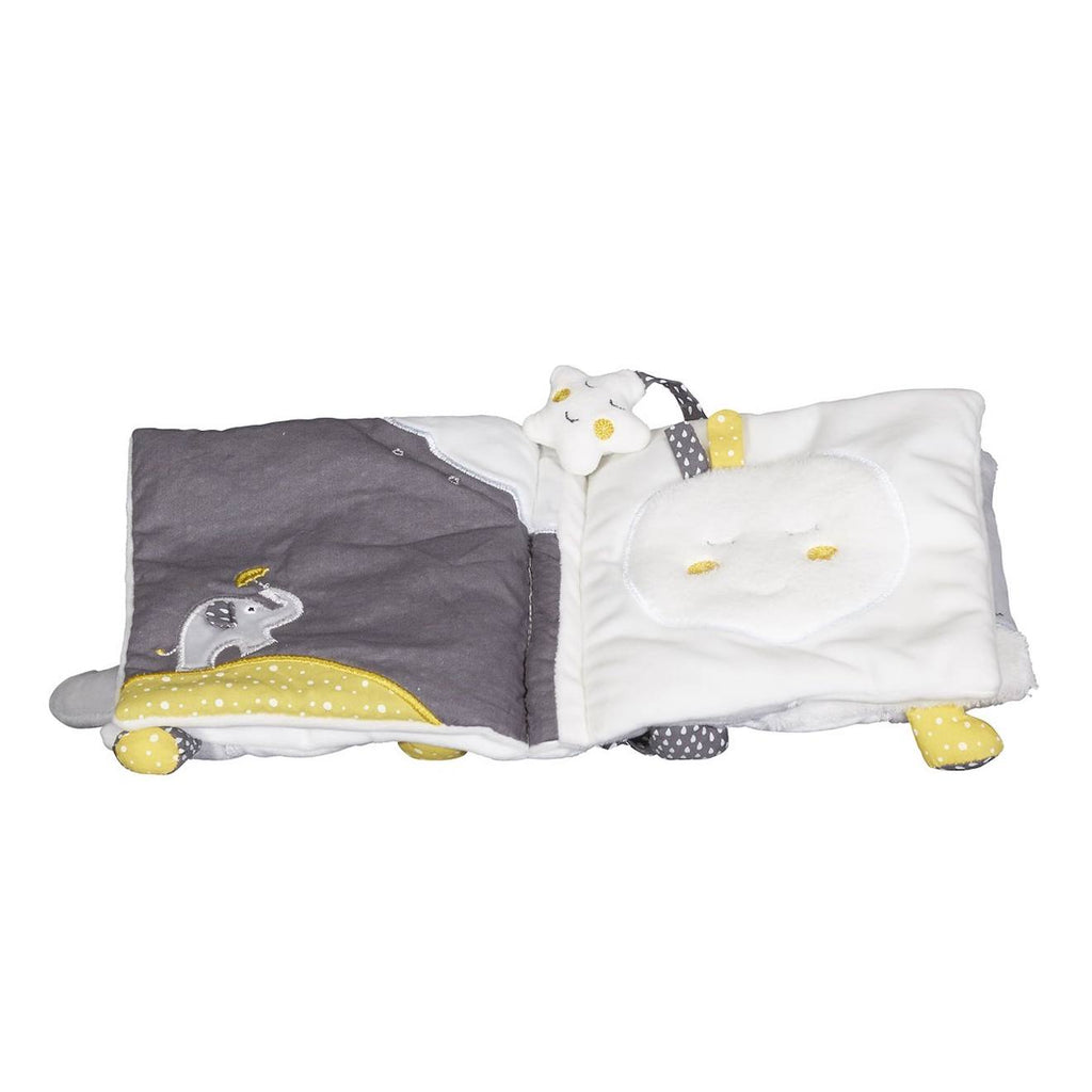 Livre d'éveil en polyester - babyfan gris