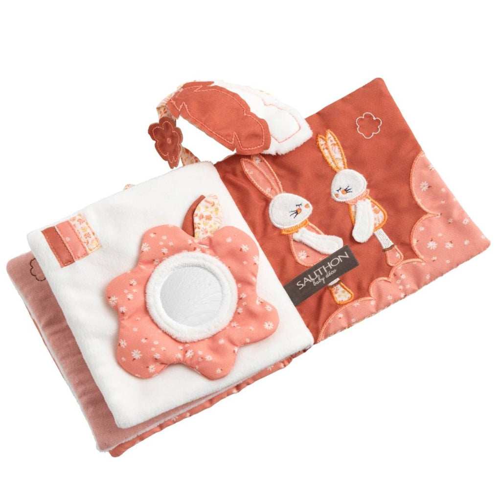 Livre d'éveil en polyester - esmée rose