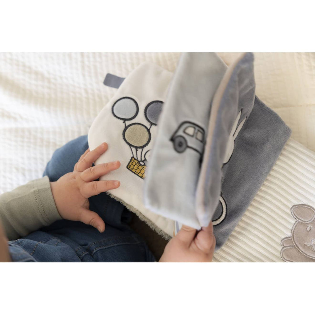 Livre d'éveil en tissu miffy - fluffy vert-bleu