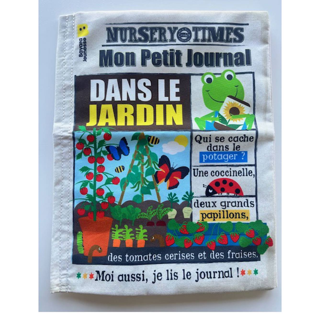 Livre d'éveil - mon petit journal à froisser - dans le jardin multi-coloured