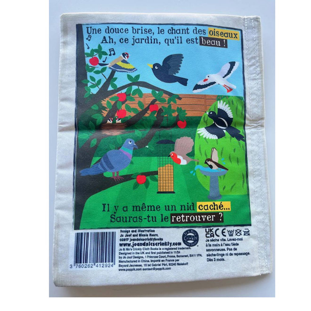 Livre d'éveil - mon petit journal à froisser - dans le jardin multi-coloured