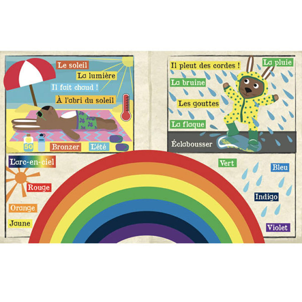 Livre d'éveil - mon petit journal à froisser - la météo multi-coloured