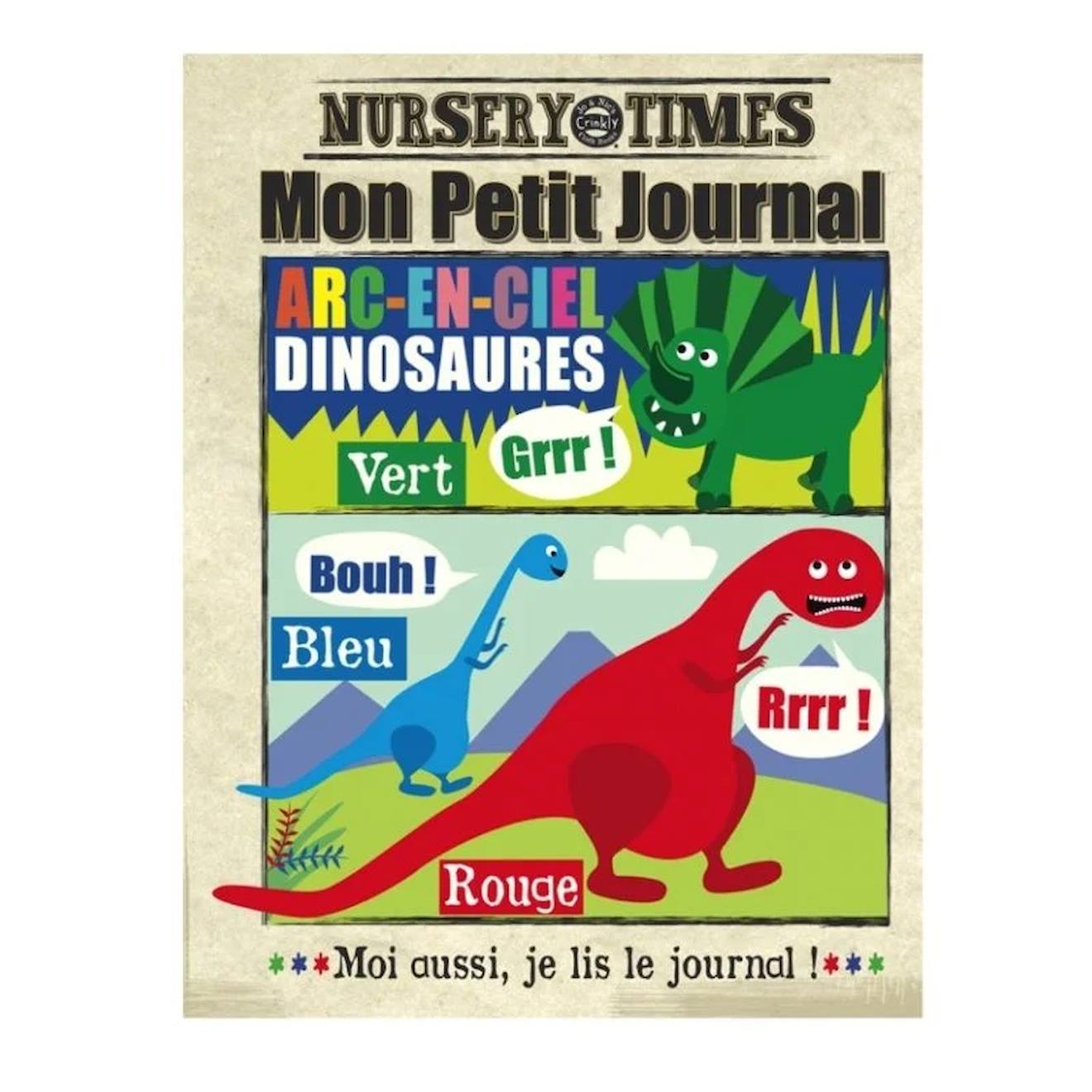 Livre d'éveil - mon petit journal à froisser - les dinosaures multi-coloured