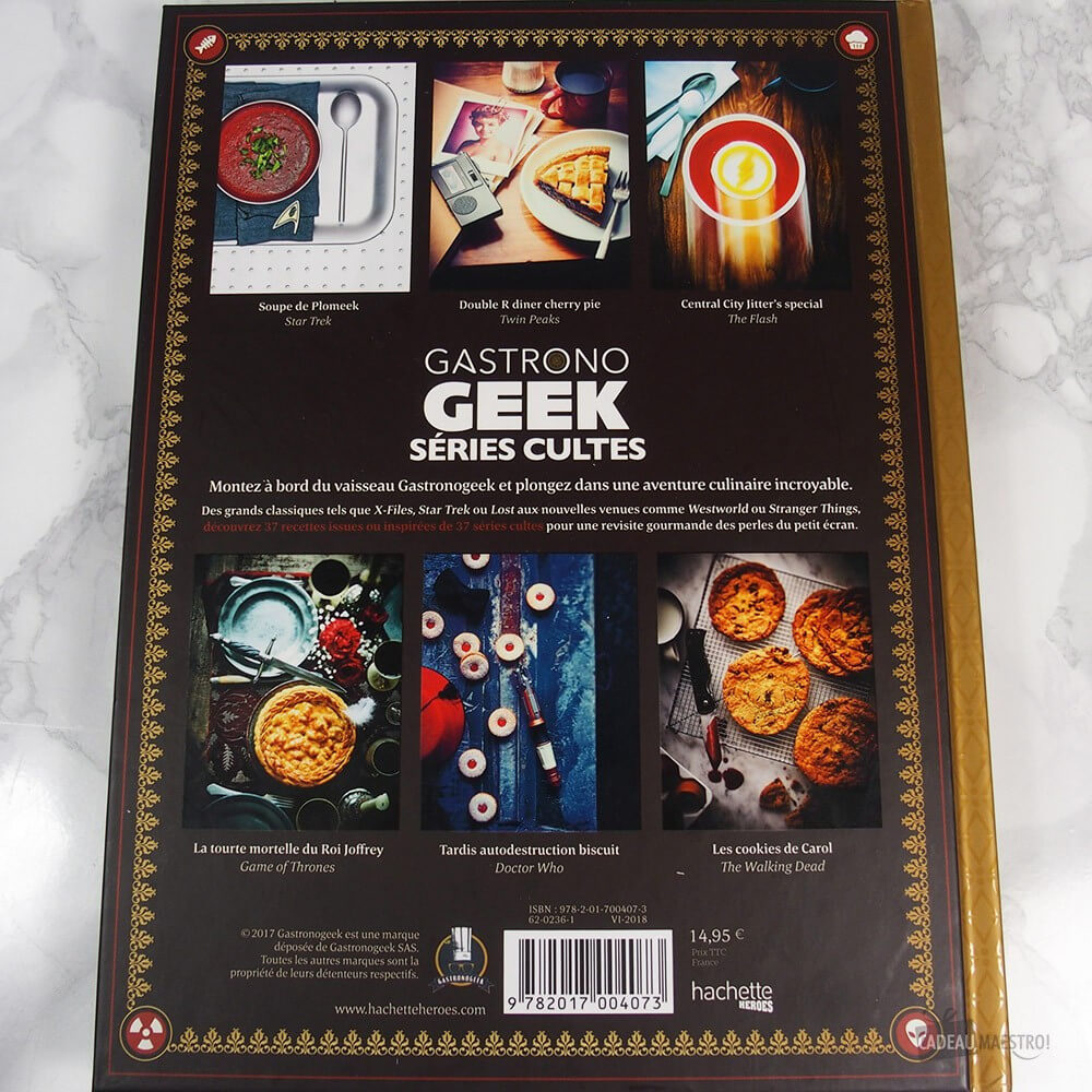 Le Livre Gastronogeek Séries Cultes - Livre à Offrir Gastronogeek