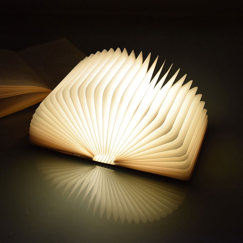 Livre Lumineux Effet Bois - Lampe Originale CadoMaestro