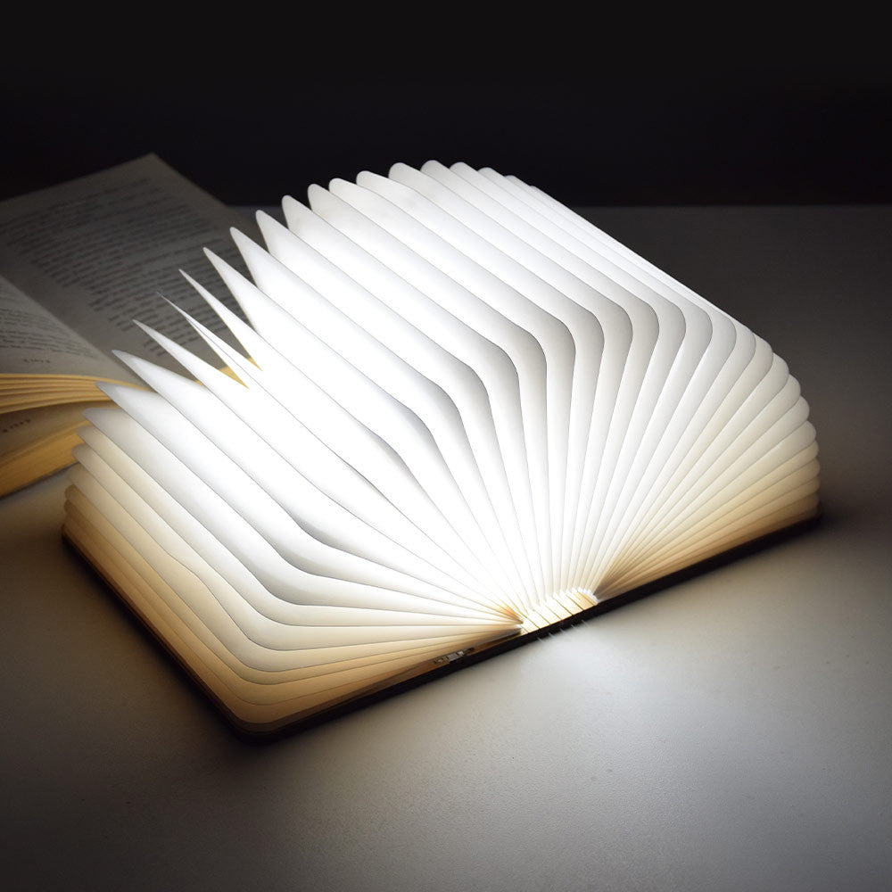 Livre Lumineux Effet Bois - Lampe Originale CadoMaestro