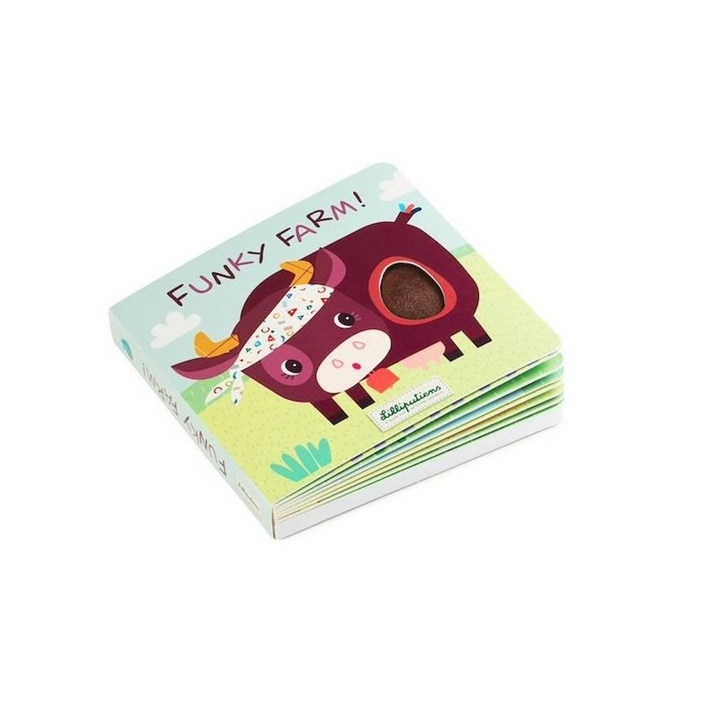 Livre tactile et sonore ferme vert