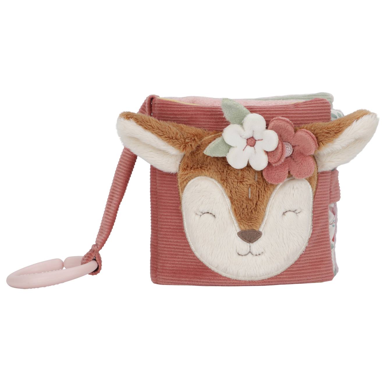 Livret en tissu fairy garden rose