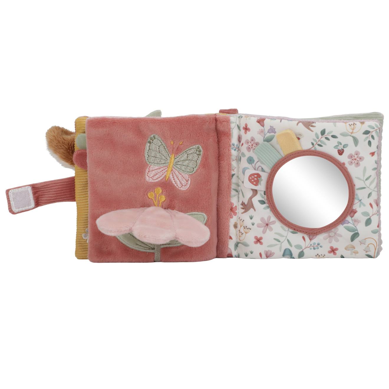 Livret en tissu fairy garden rose
