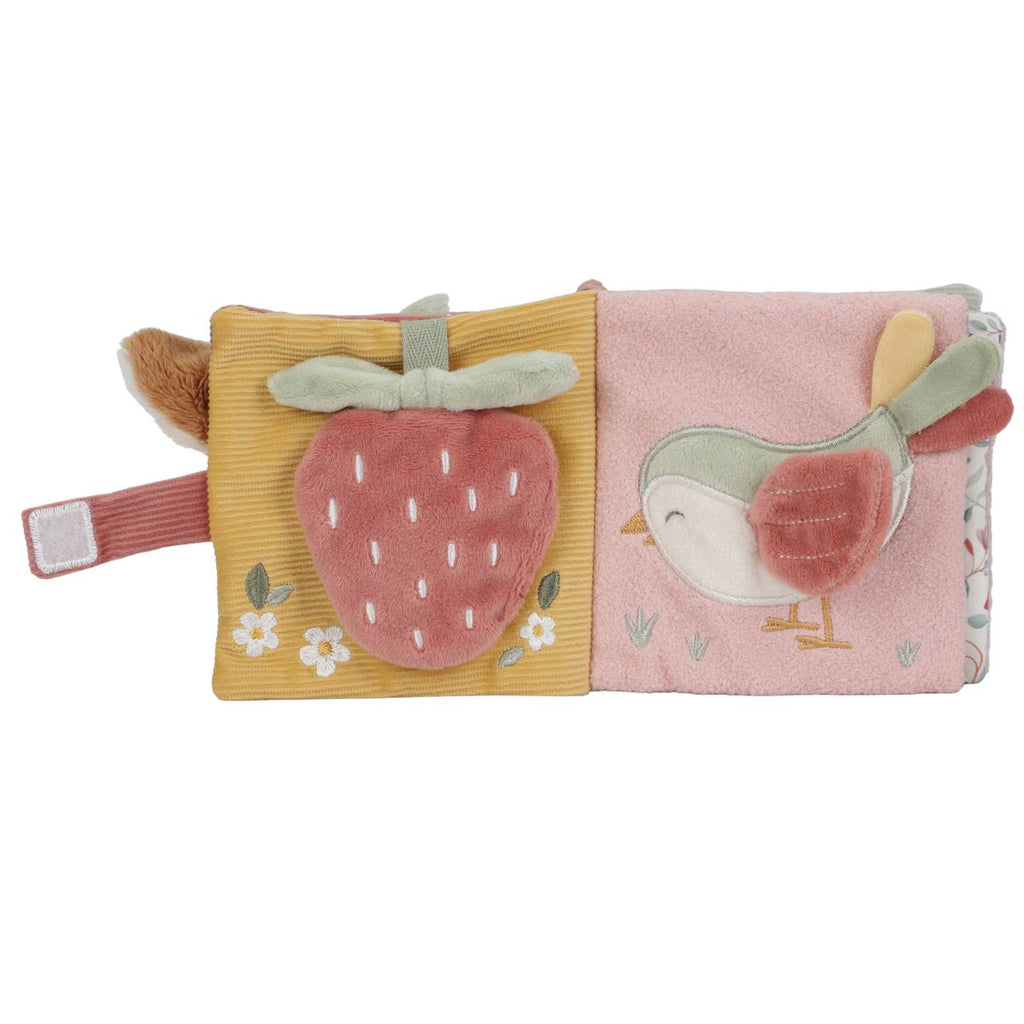 Livret en tissu fairy garden rose