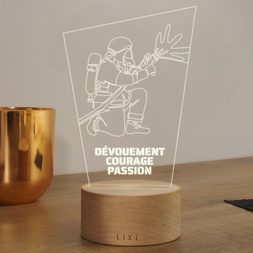Lixi Pompier à Personnaliser - Lampe Personnalisée