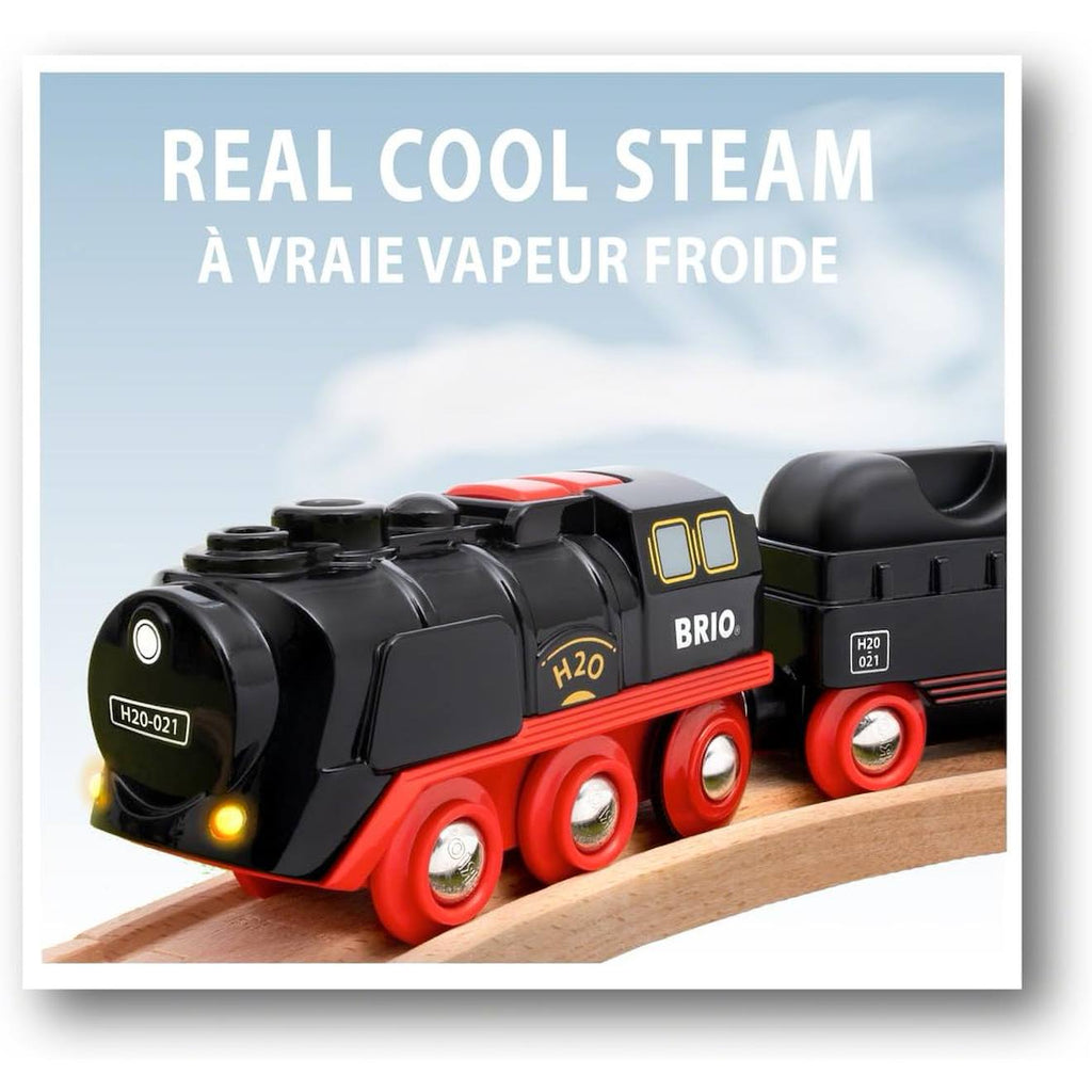 Locomotive à piles à vapeur noir