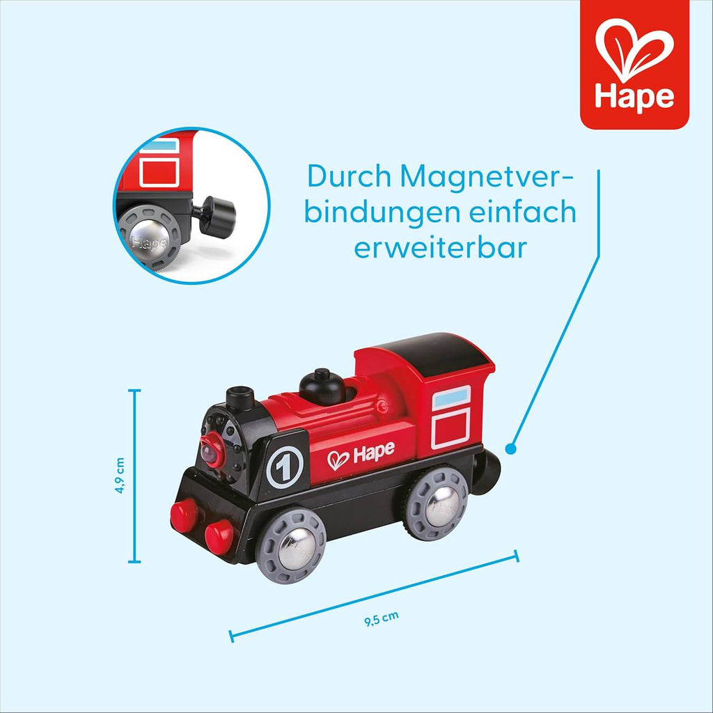 Locomotive électrique rouge