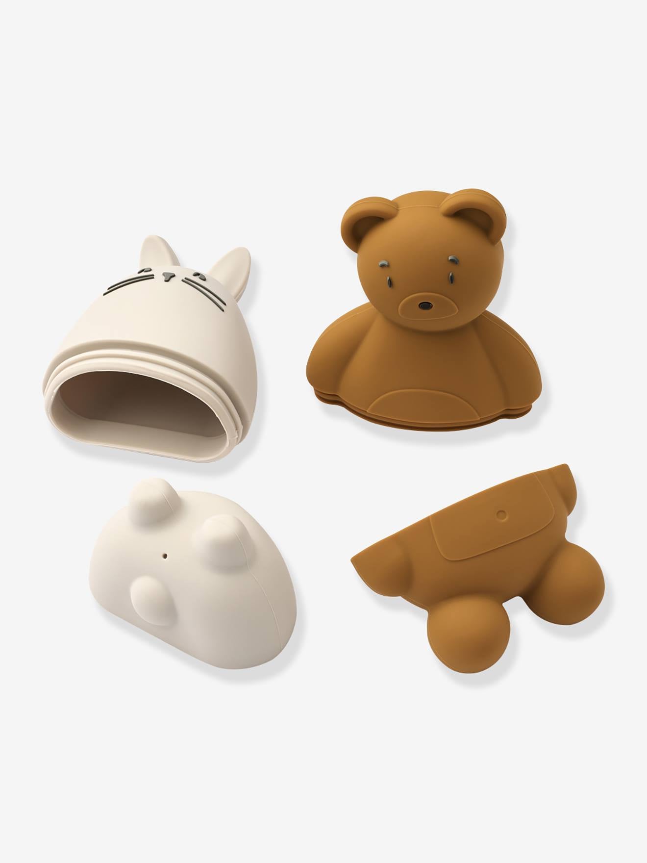 Lot de 2 animaux de bain duncan blanc