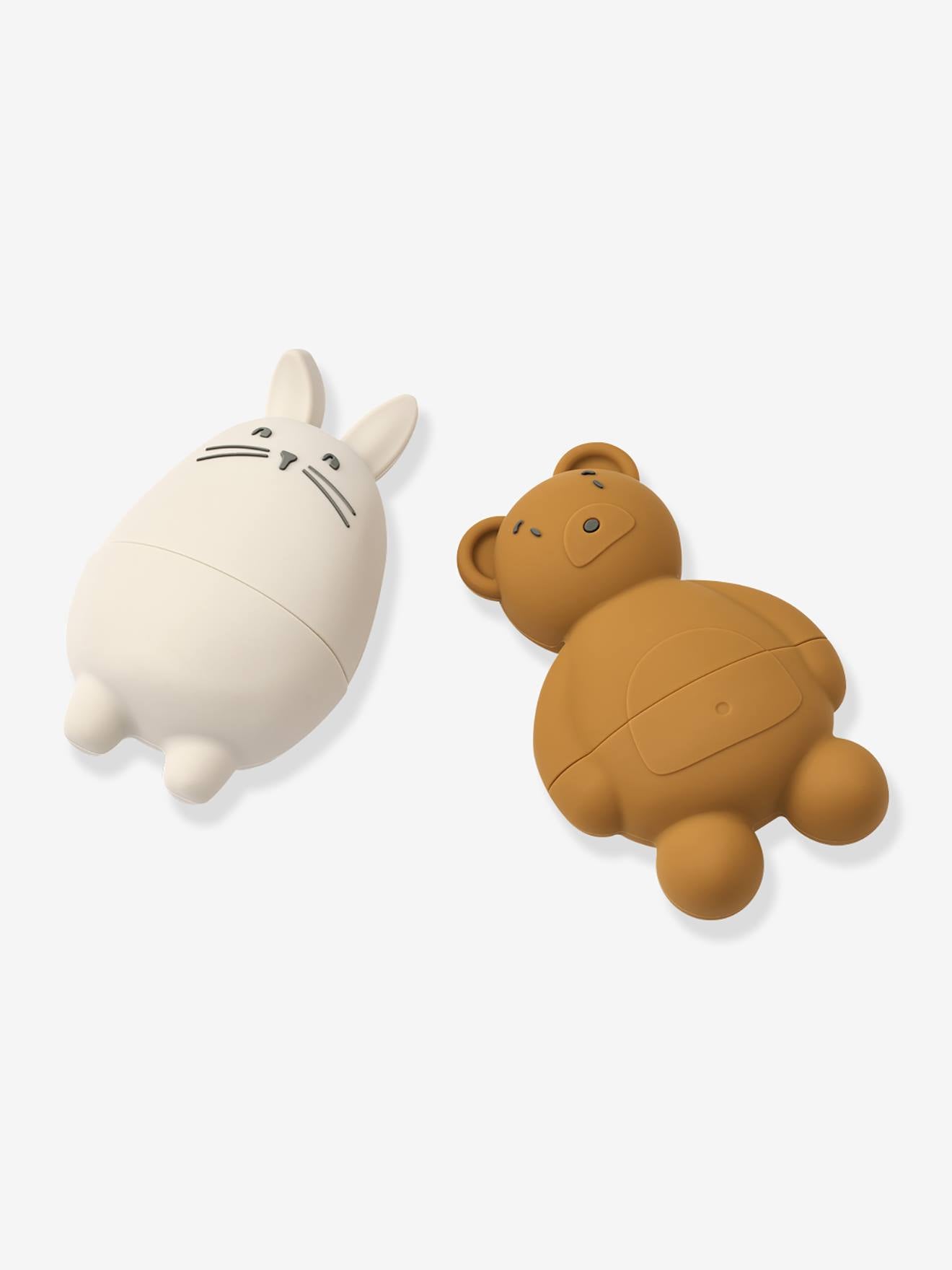 Lot de 2 animaux de bain duncan blanc