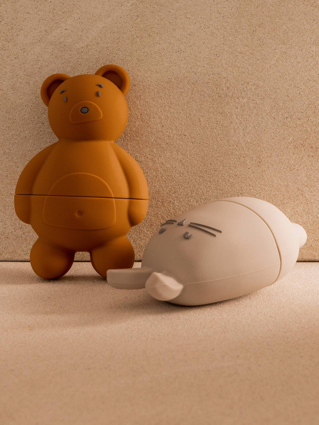 Lot de 2 animaux de bain duncan blanc