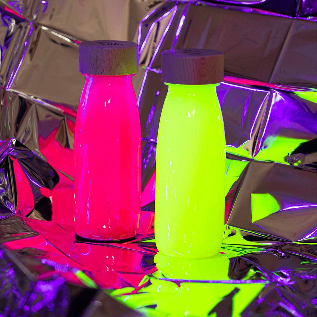 Lot de 3 bouteilles sensorielles fluo, paradise